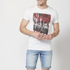 Short sleeve t-shirt with front print 100% cotton | Versatile style