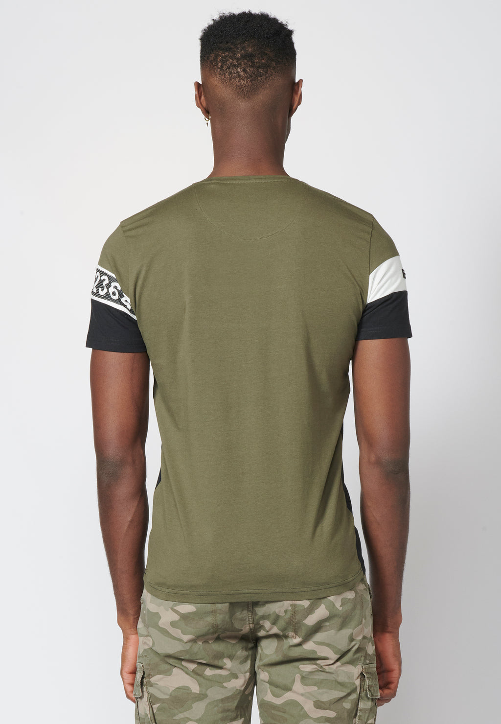 Short sleeve T-shirt with 100% cotton combination for Men