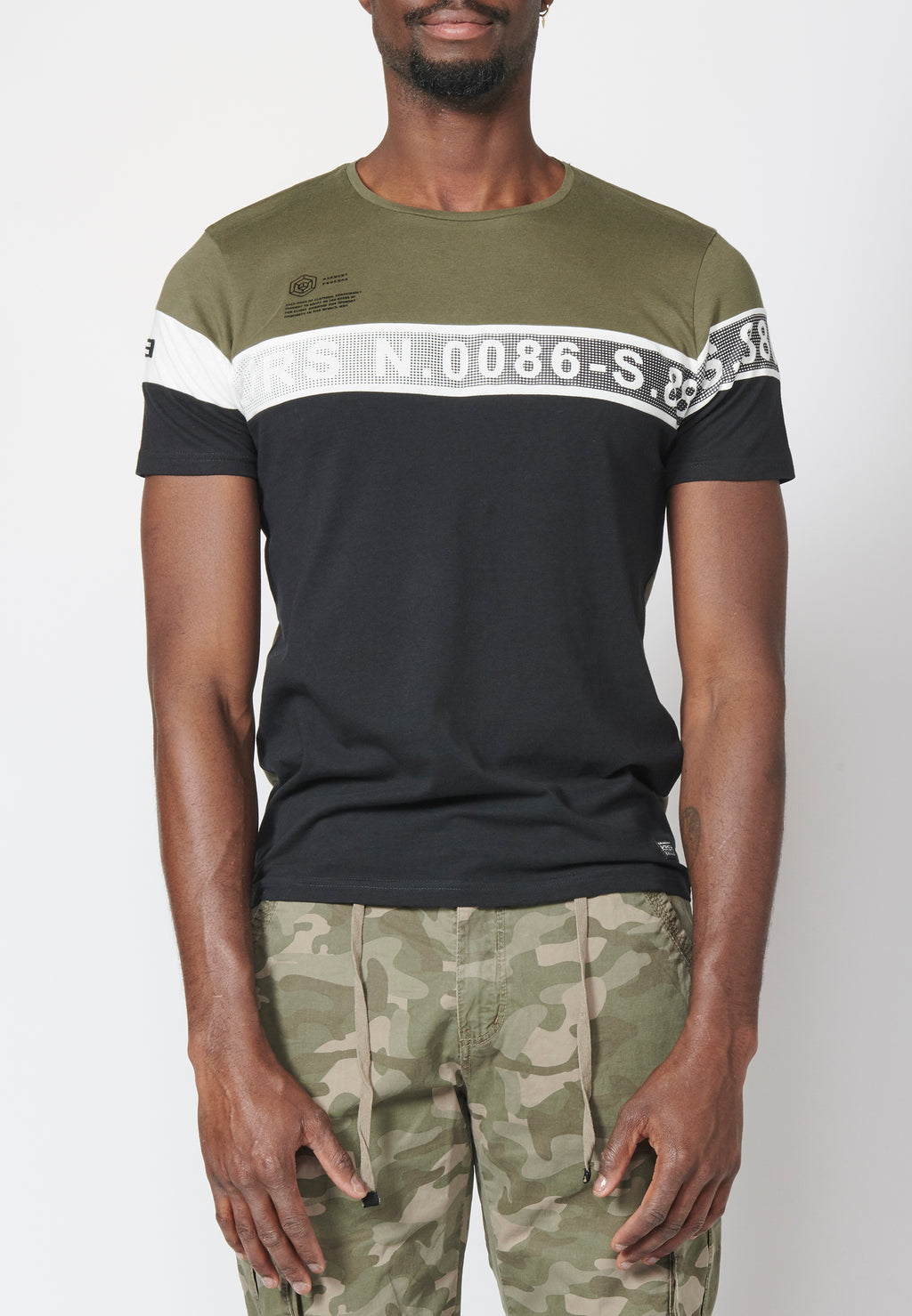 Short sleeve T-shirt with 100% cotton combination for Men