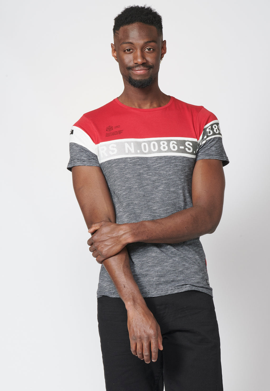 Kurzarm-T-Shirt aus 100 % Baumwollmischung für Herren