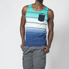 Men's Multicolor Striped Print Cotton Tank Top | Casual Clothing