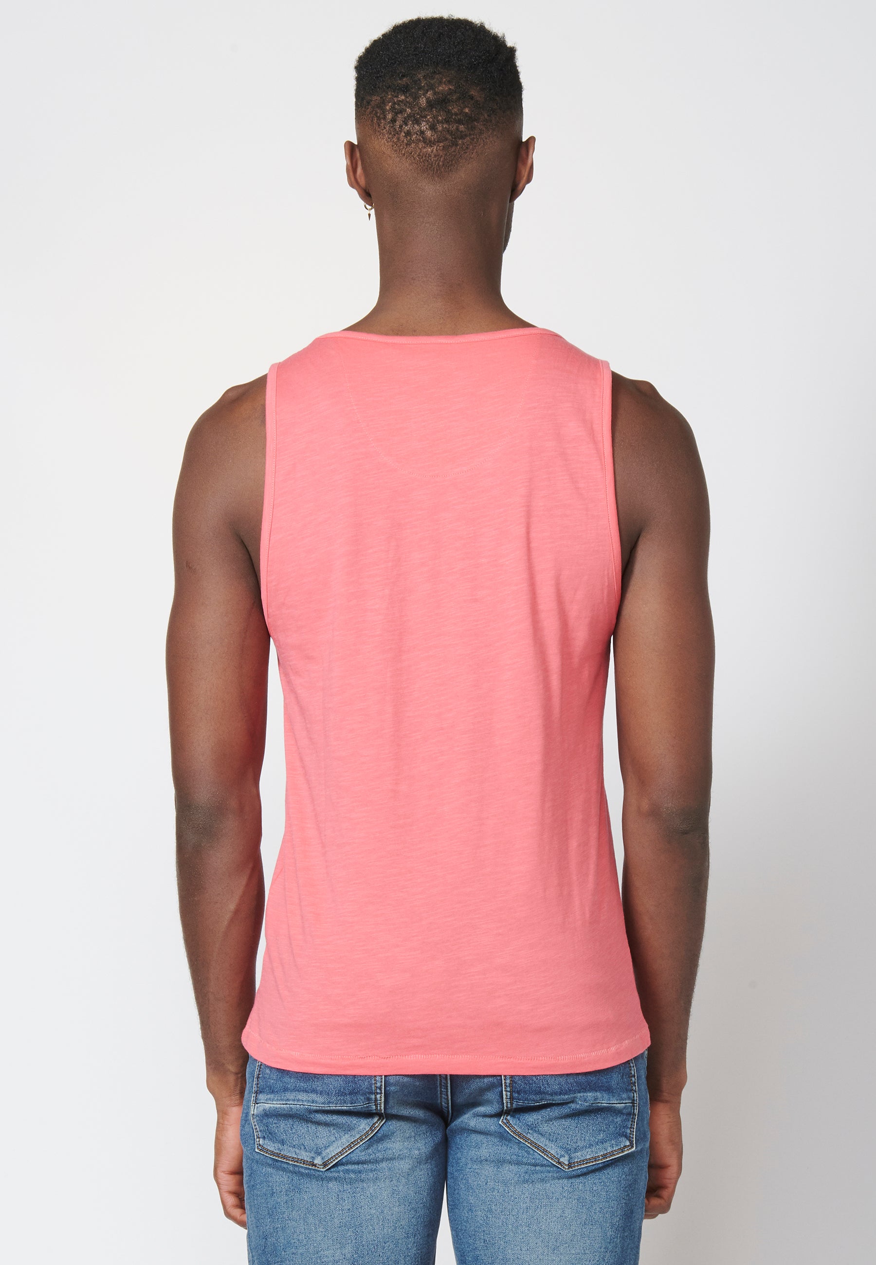 Sleeveless T-shirt with surf print | Current trend