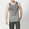 Sleeveless T-shirt with surf print | Current trend
