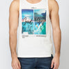 Tank top with surfer print | casual clothing