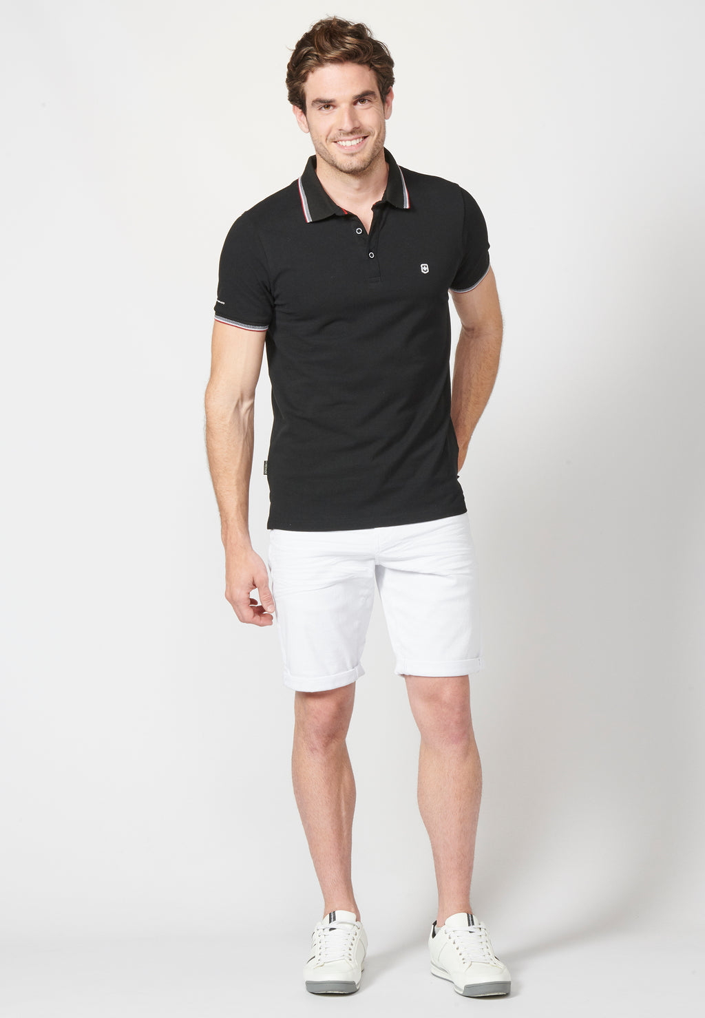 Polo de manga corta de algodón para hombre | ropa casual