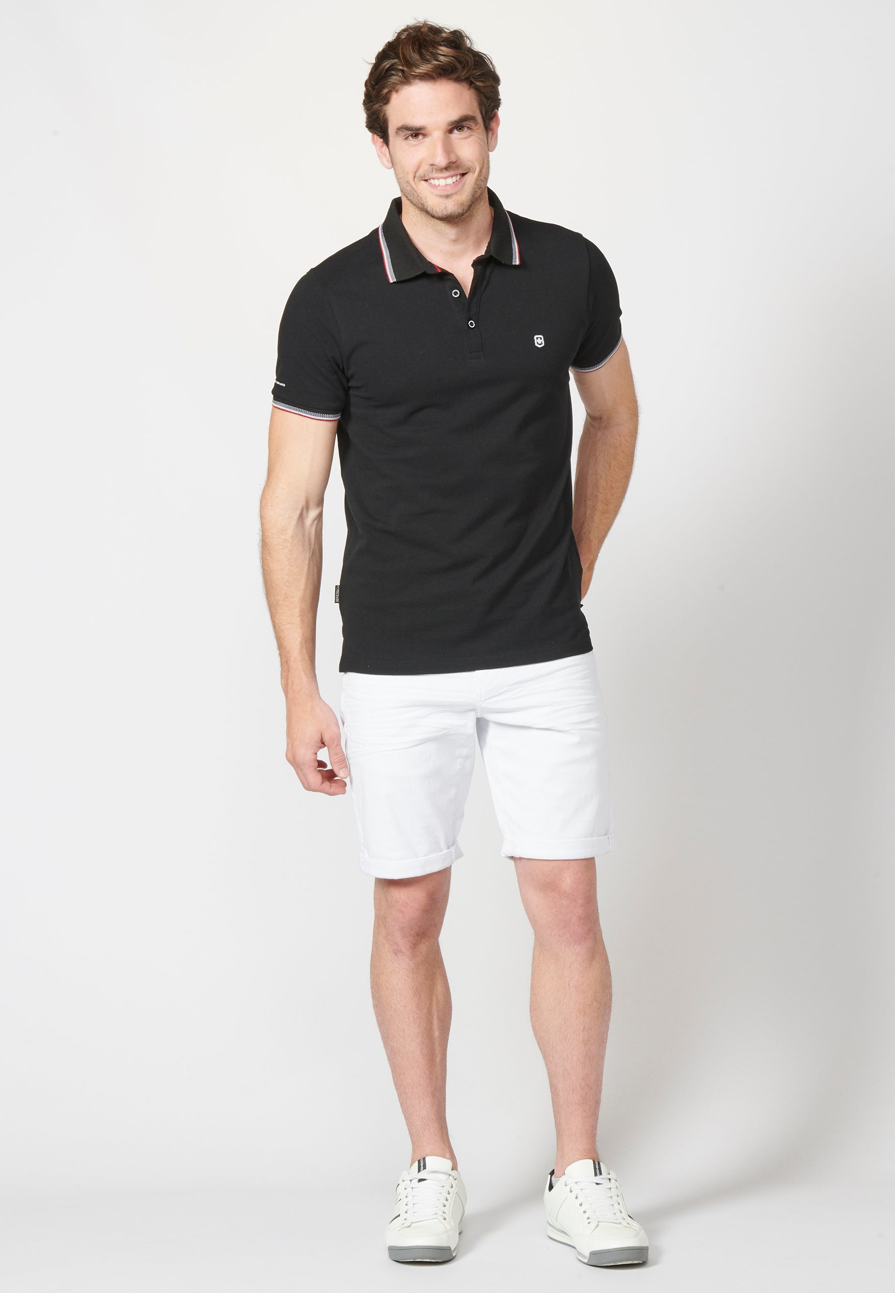 Polo de manga corta de algodón para hombre | ropa casual