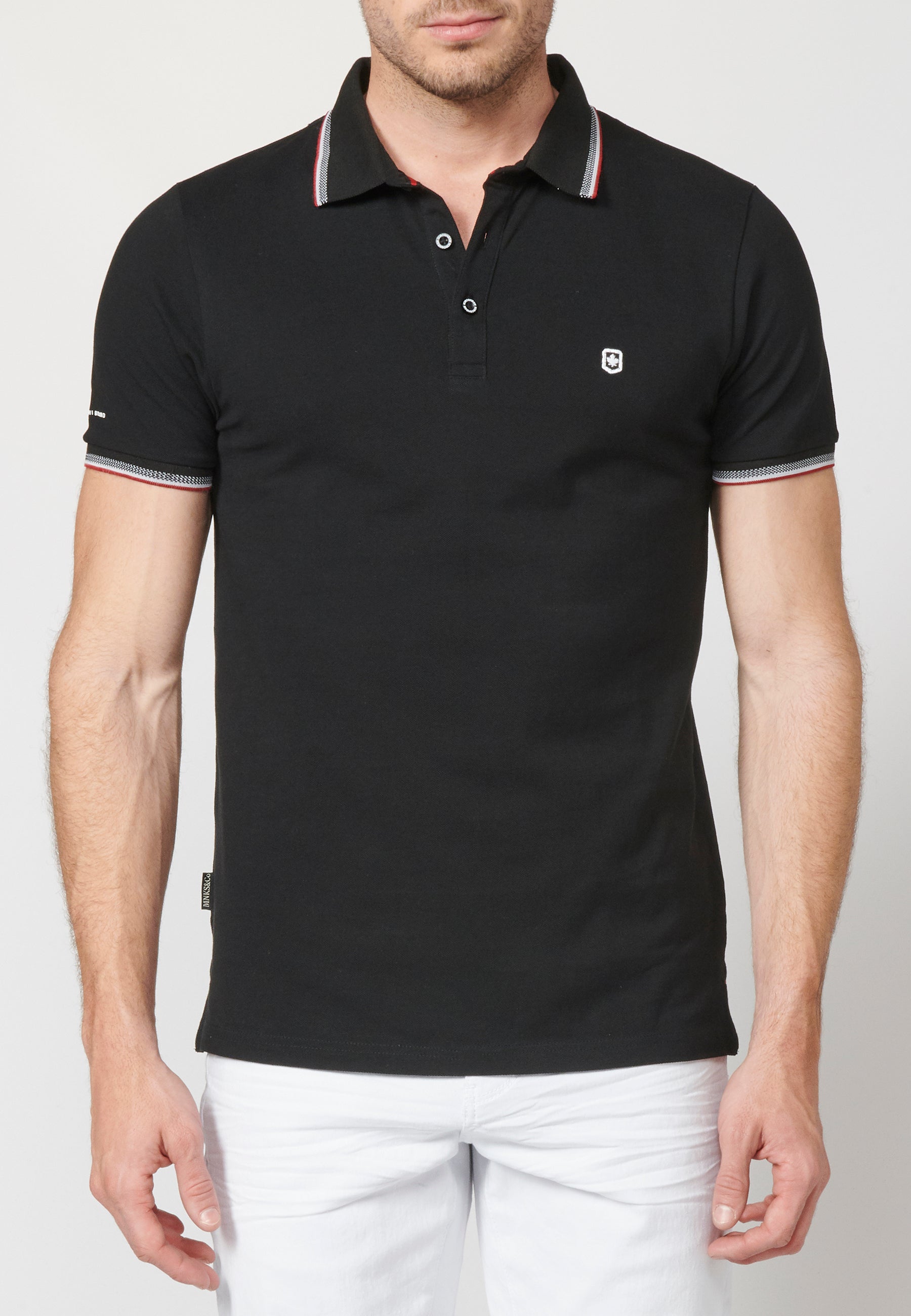 Polo de manga corta de algodón para hombre | ropa casual