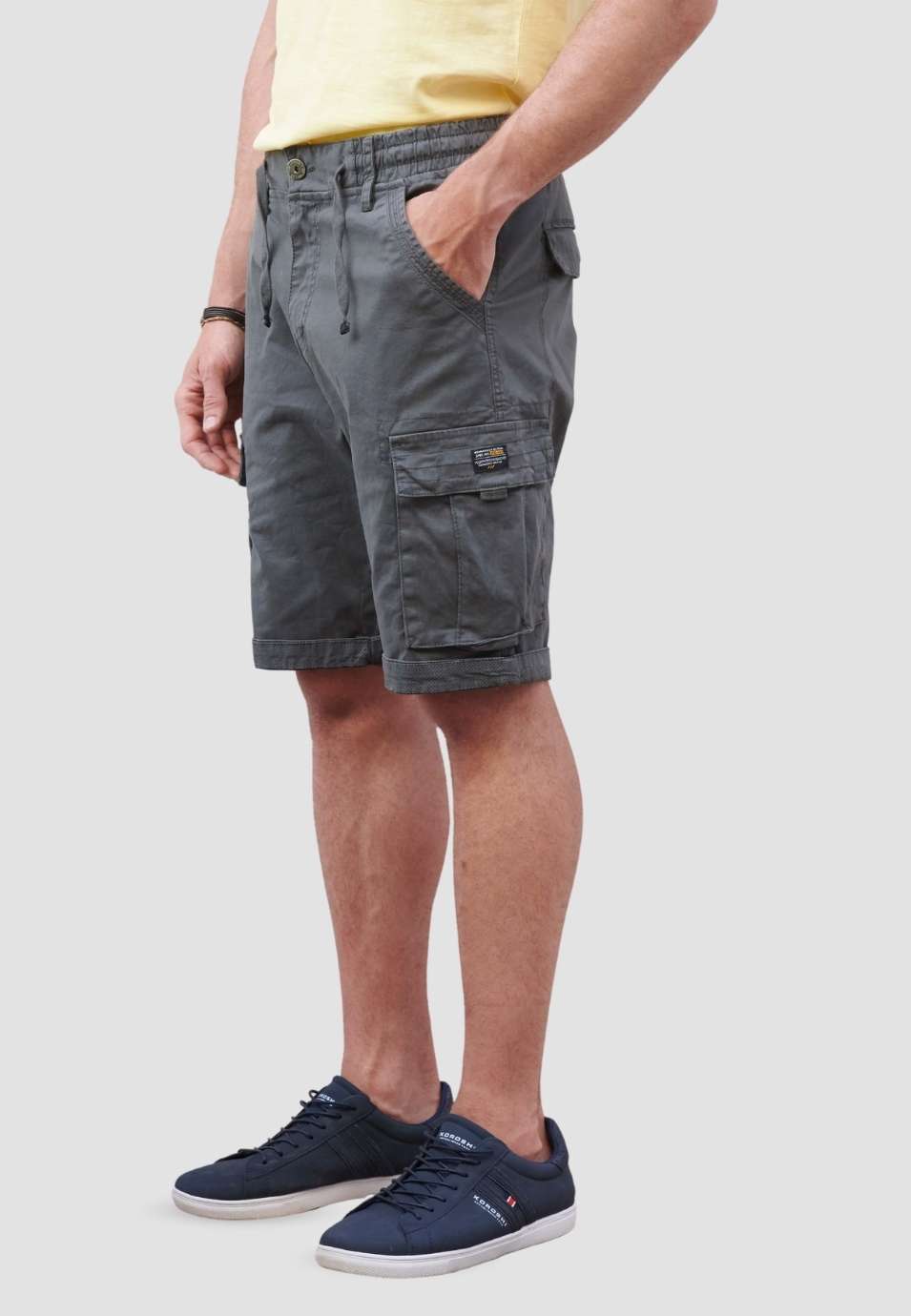 Bermuda Cargo Homme 7 Poches Taille Élastique – Koroshi