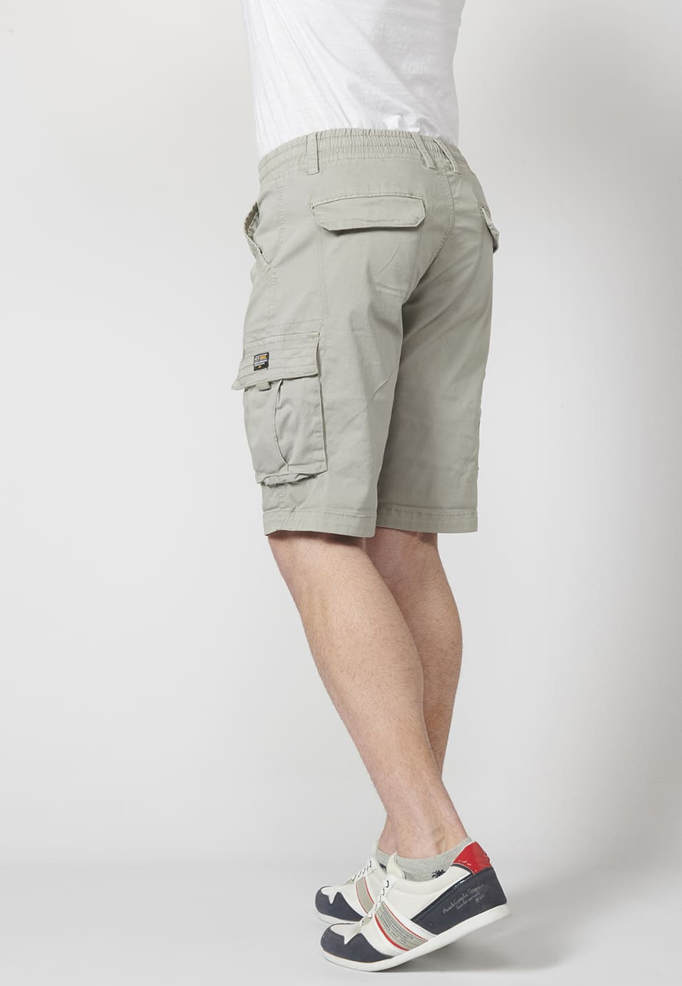 Short cargo homme 7 poches pierre - Koroshi 2211PS12