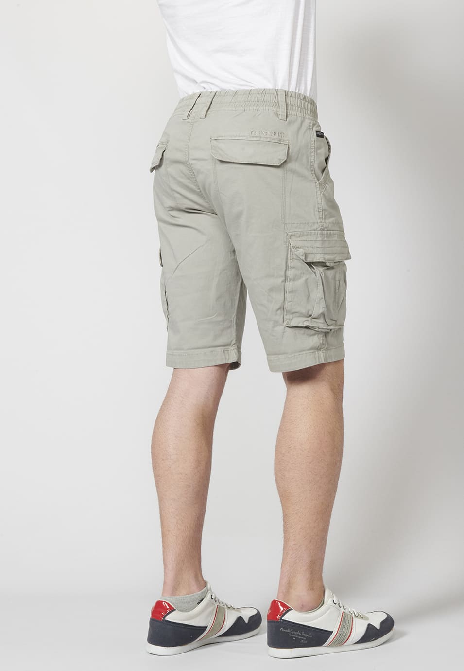Short cargo homme 7 poches pierre - Koroshi 2211PS12
