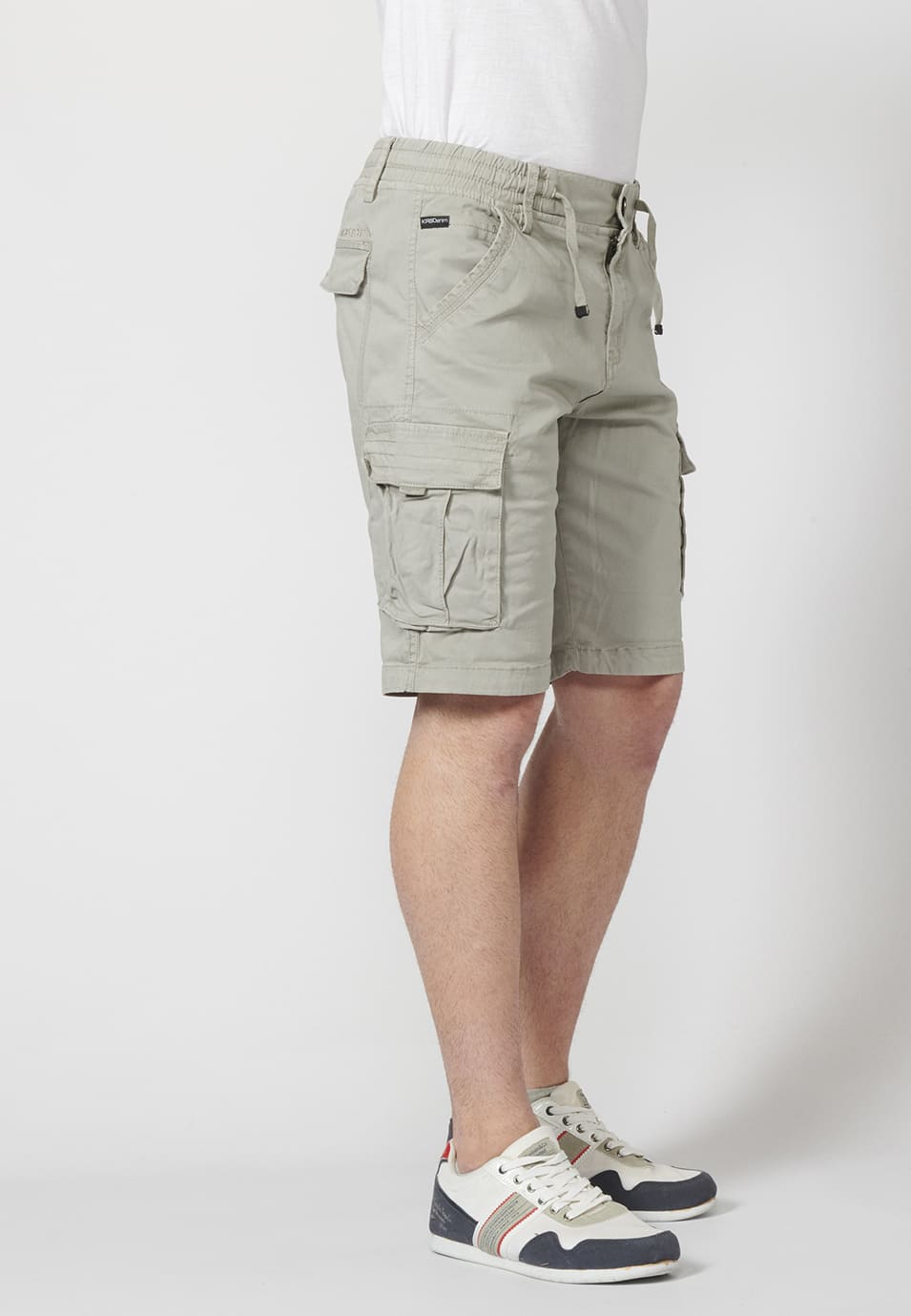 Short cargo homme 7 poches pierre - Koroshi 2211PS12