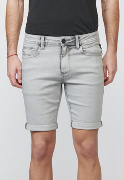 Men's slim fit denim shorts gray denim - Koroshi 2211PS32