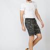 Short de jogging en interlock avec quatre poches et fermeture éclair thermosoudée | mode urbaine