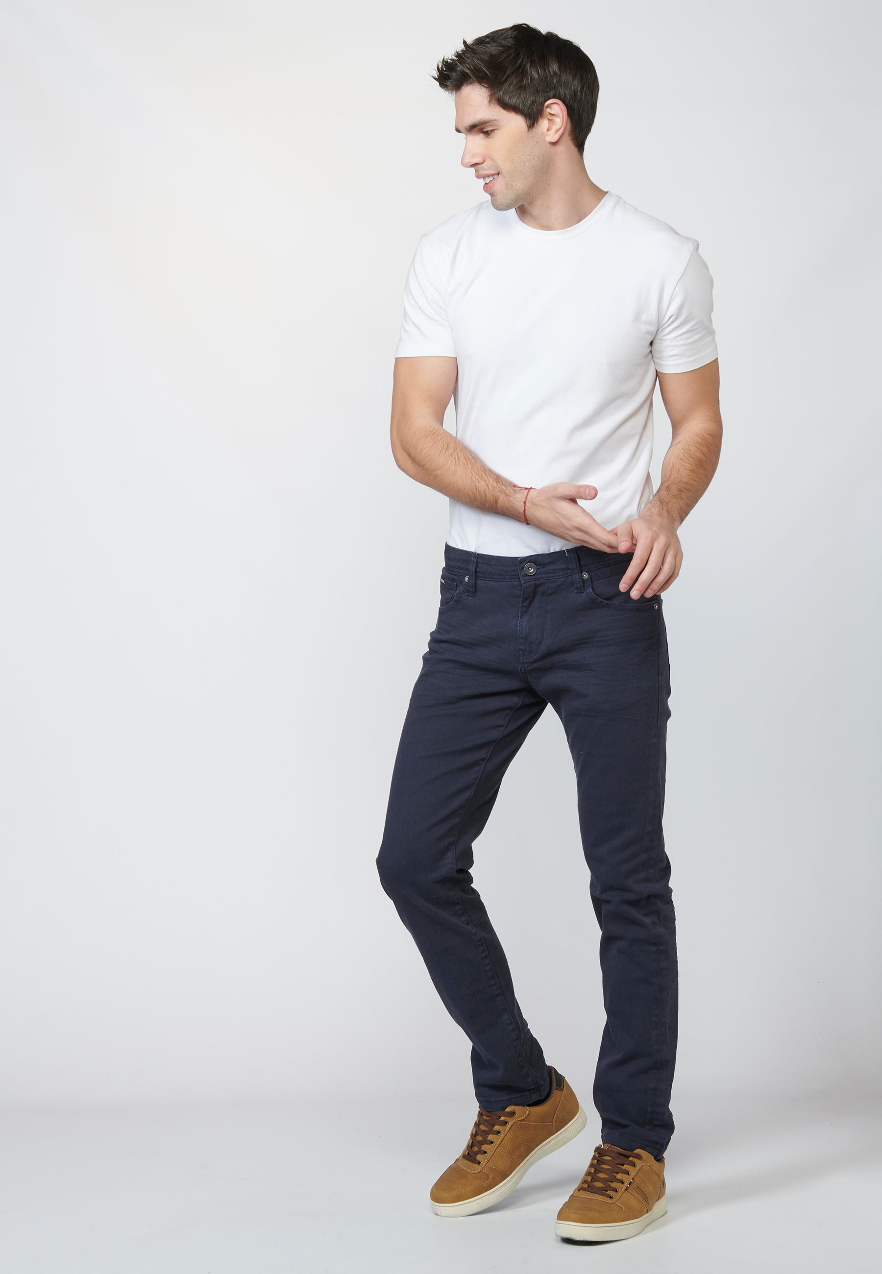 Pantalons texans regular fit home blau navy - Koroshi 2211PT01
