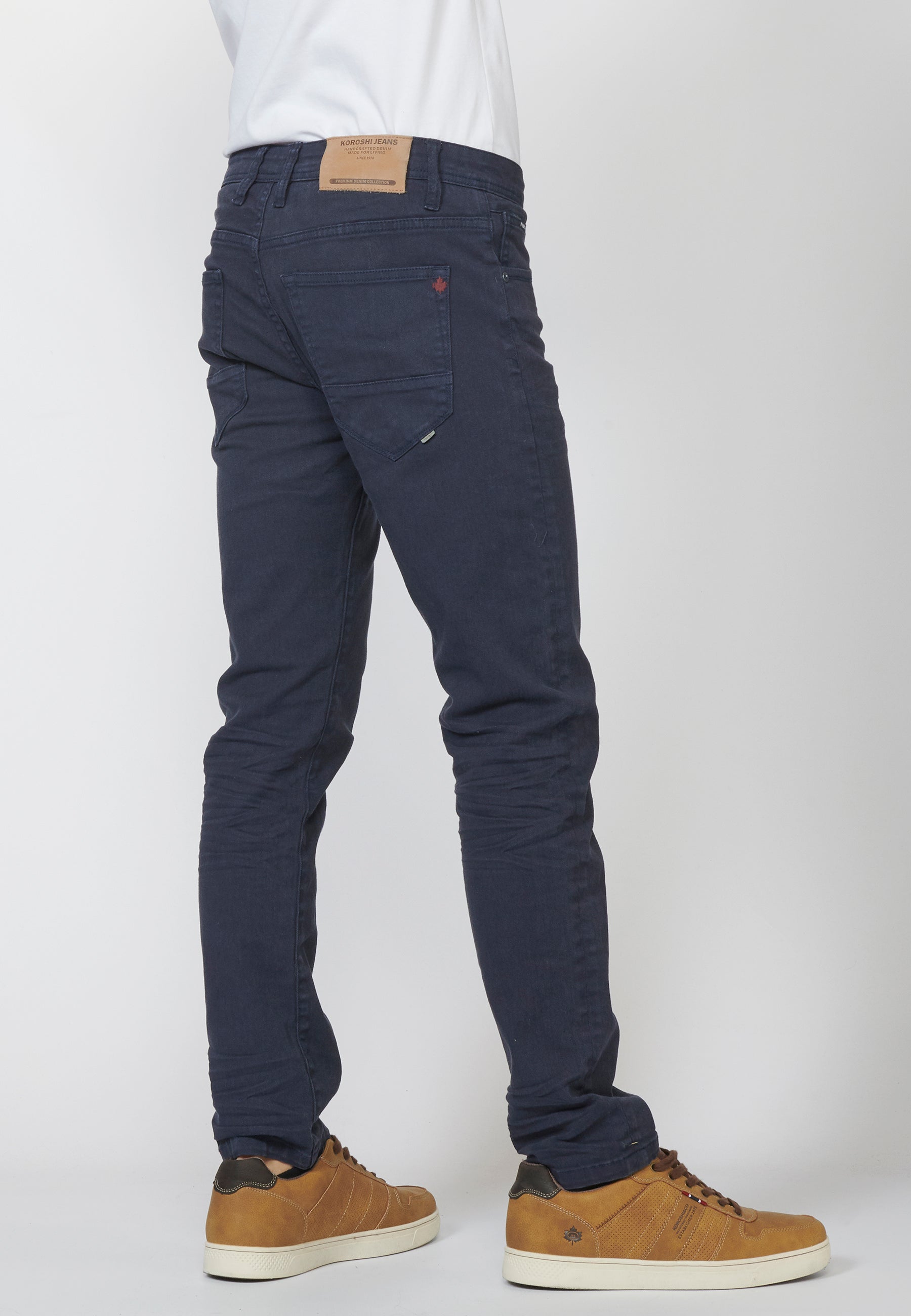 Pantalons texans regular fit home blau navy - Koroshi 2211PT01