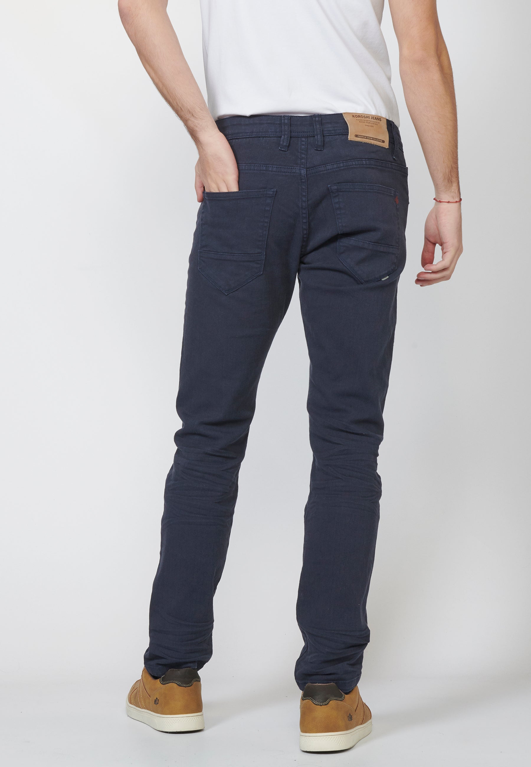 Pantalons texans regular fit home blau navy - Koroshi 2211PT01