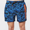 Men's swimsuit with camouflage print and three pockets