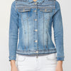 Cazadora denim de manga larga para mujer | Moda Actual