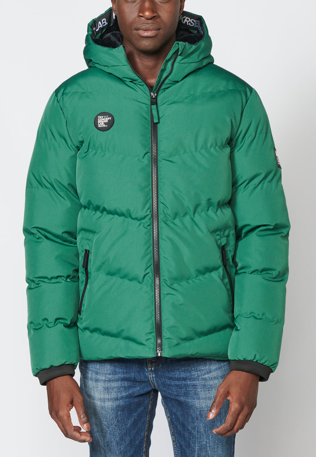 Veste matelassée à capuche pour homme