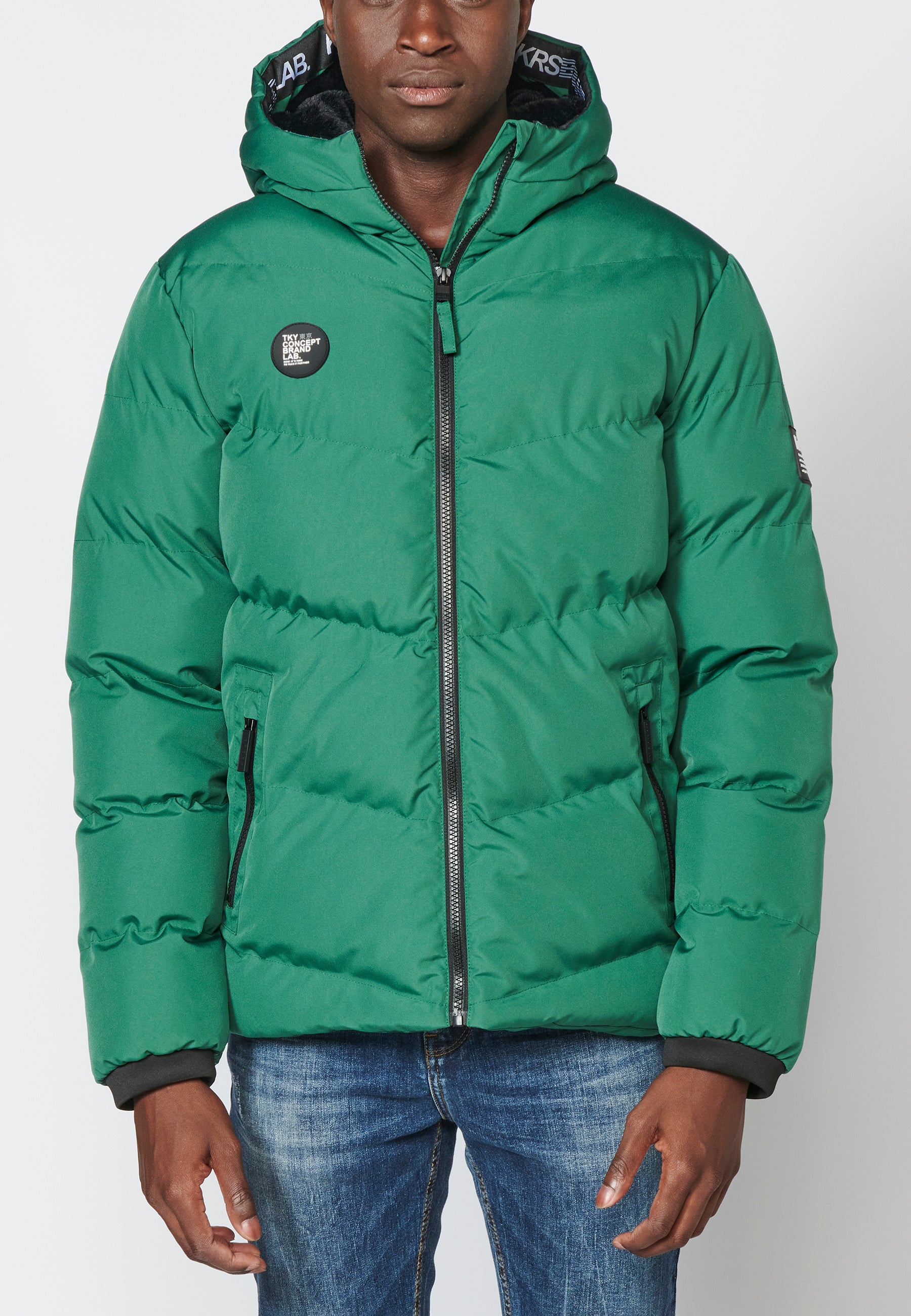 Veste matelassée à capuche pour homme