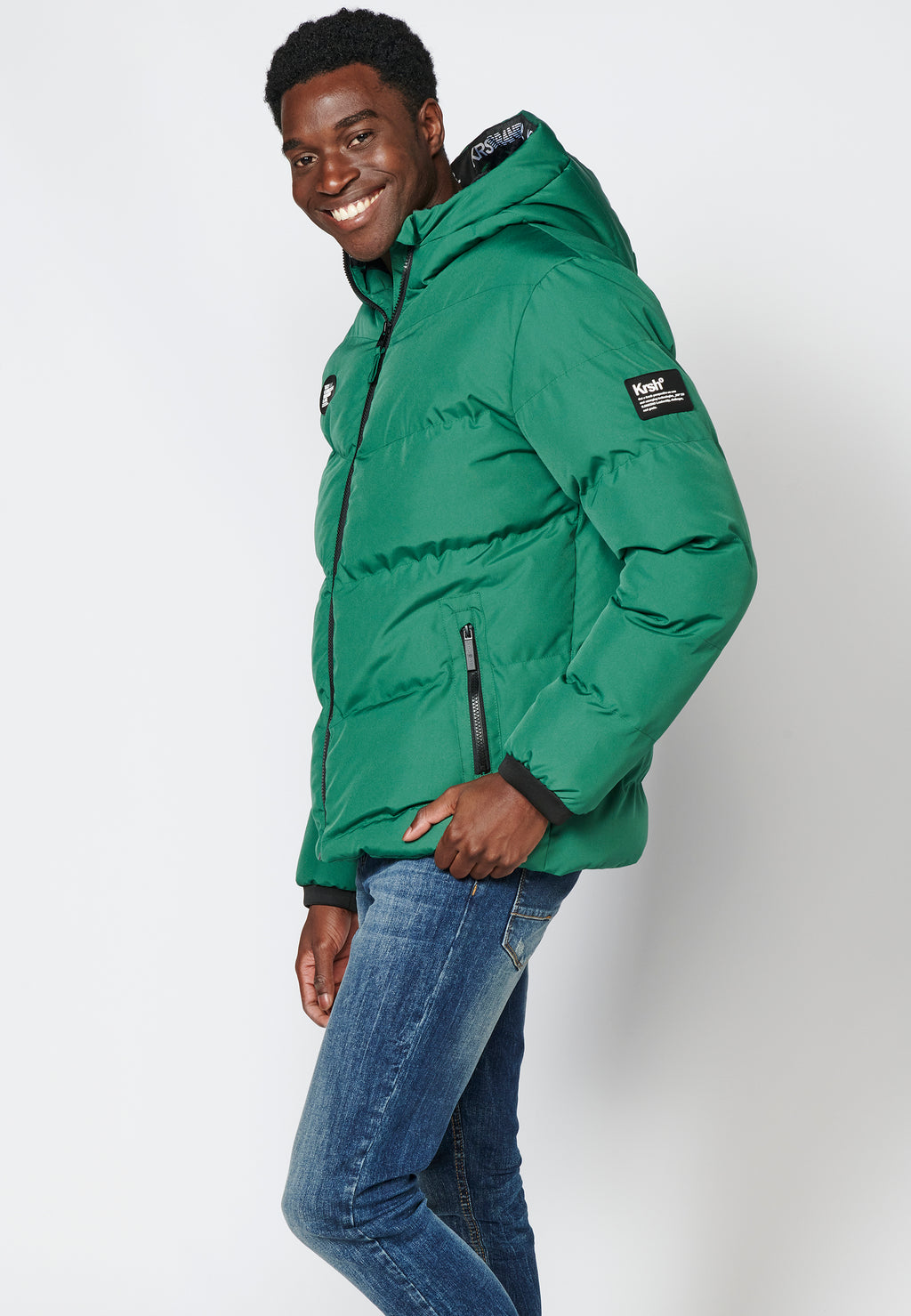 Veste matelassée à capuche pour homme