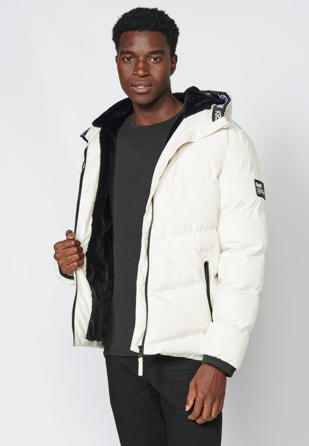 Chaqueta Cazadora acolchada con capucha para Hombre