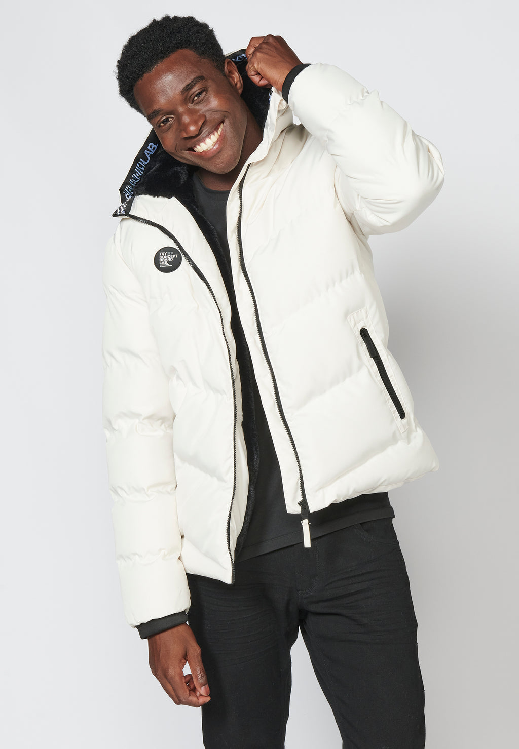 Chaqueta Cazadora acolchada con capucha para Hombre