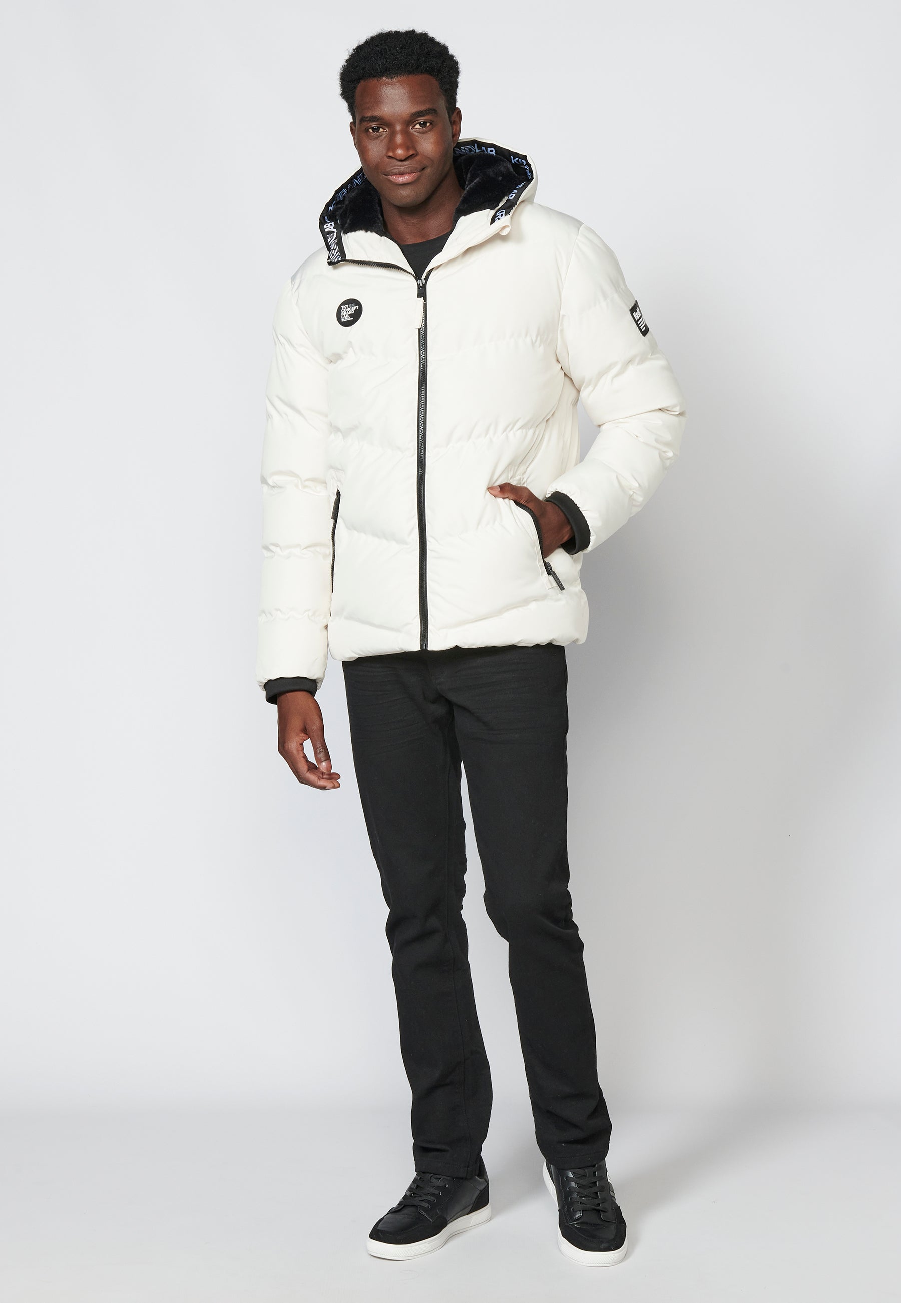 Chaqueta Cazadora acolchada con capucha para Hombre