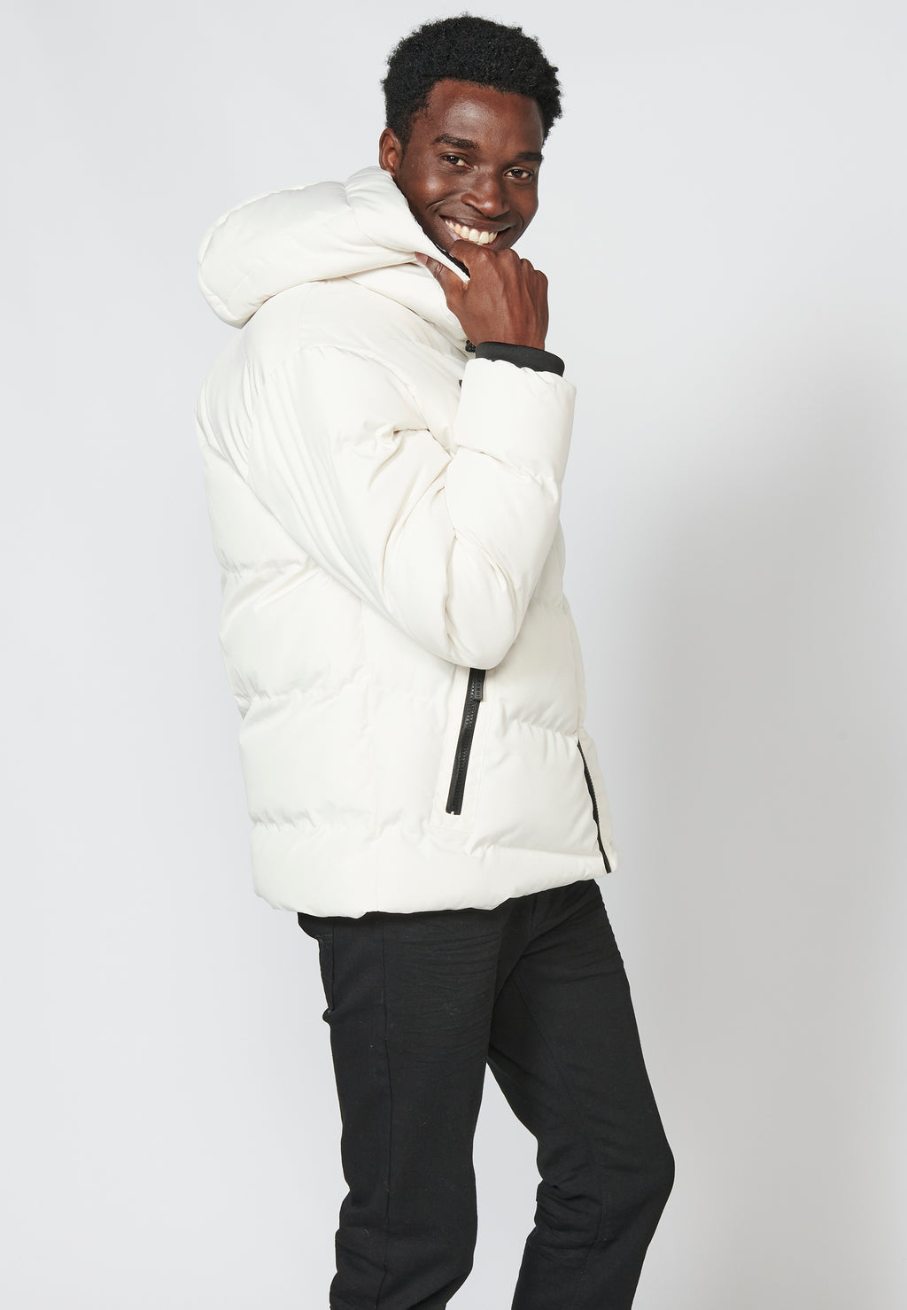 Chaqueta Cazadora acolchada con capucha para Hombre