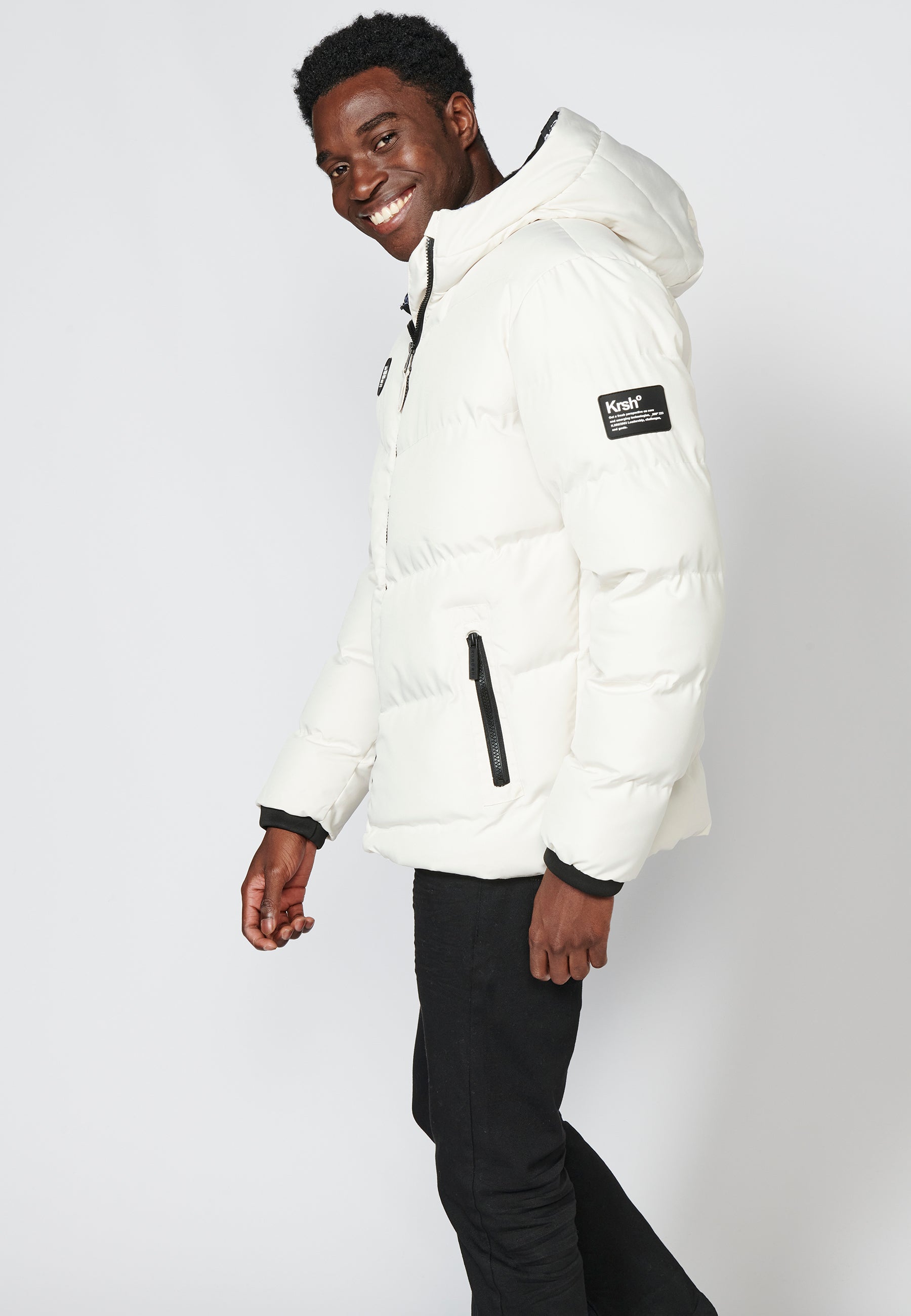 Chaqueta Cazadora acolchada con capucha para Hombre