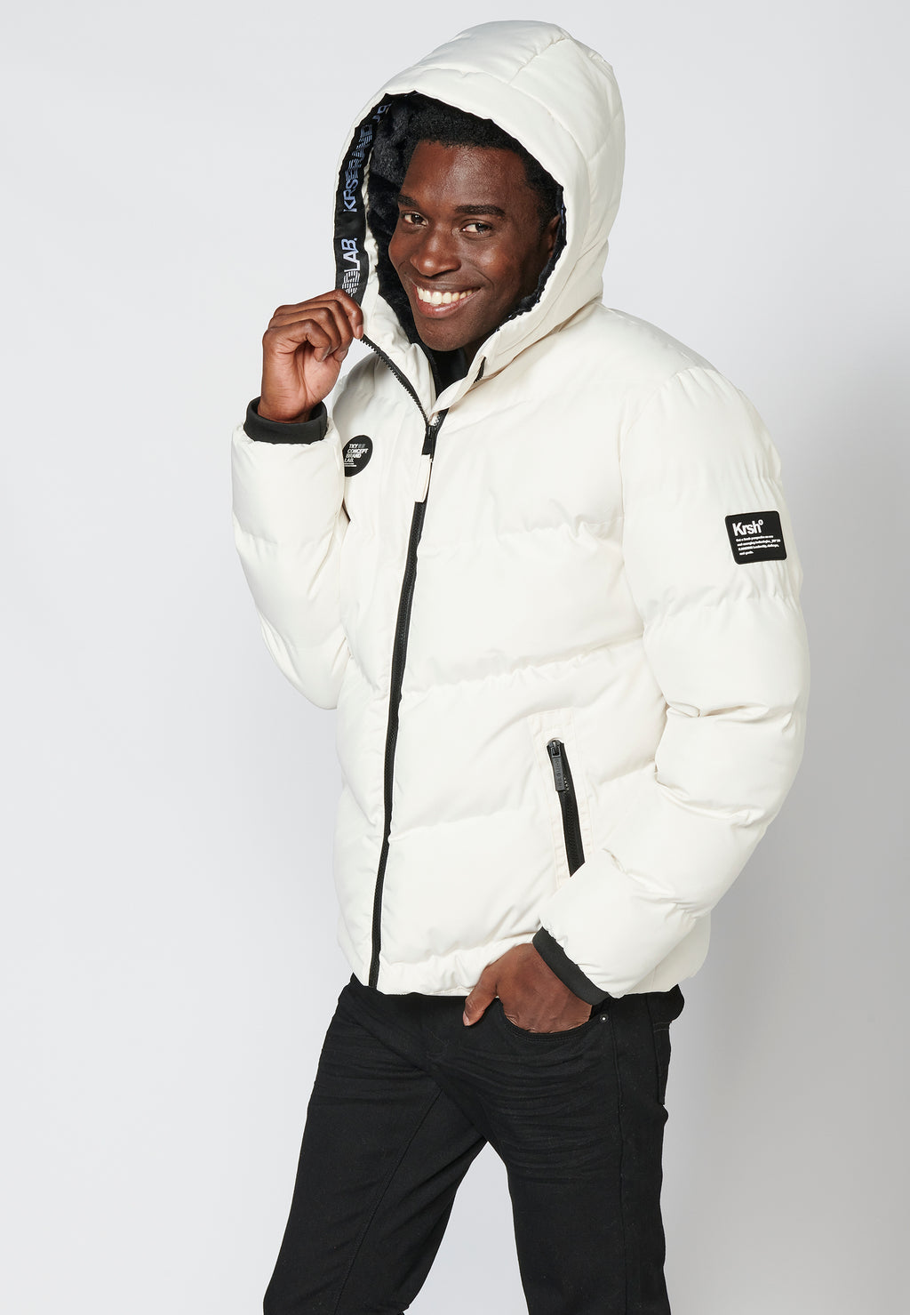 Chaqueta Cazadora acolchada con capucha para Hombre