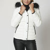 Cazadora acolchada mujer tipo parka plumífero con capucha desmontable