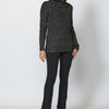 Women's Textured Roll Neck Long Sleeve Pullover Sweater