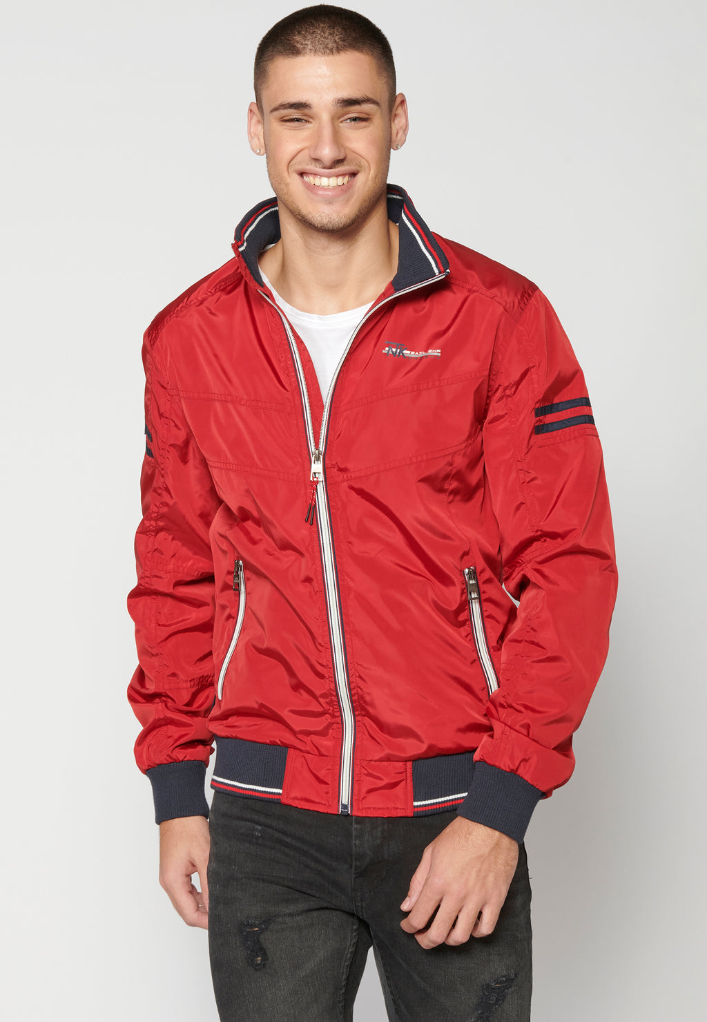 Chaqueta cazadora técnica manga larga hombre roja - Koroshi 2311JA12