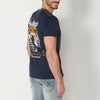 T-shirt a maniche corte in cotone con stampa sul retro da uomo | Abbigliamento casual