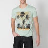 Mint cotton short-sleeved t-shirt for men | Casual Clothing