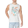Men's Front Printed Cotton Tank Top | Casual Clothing