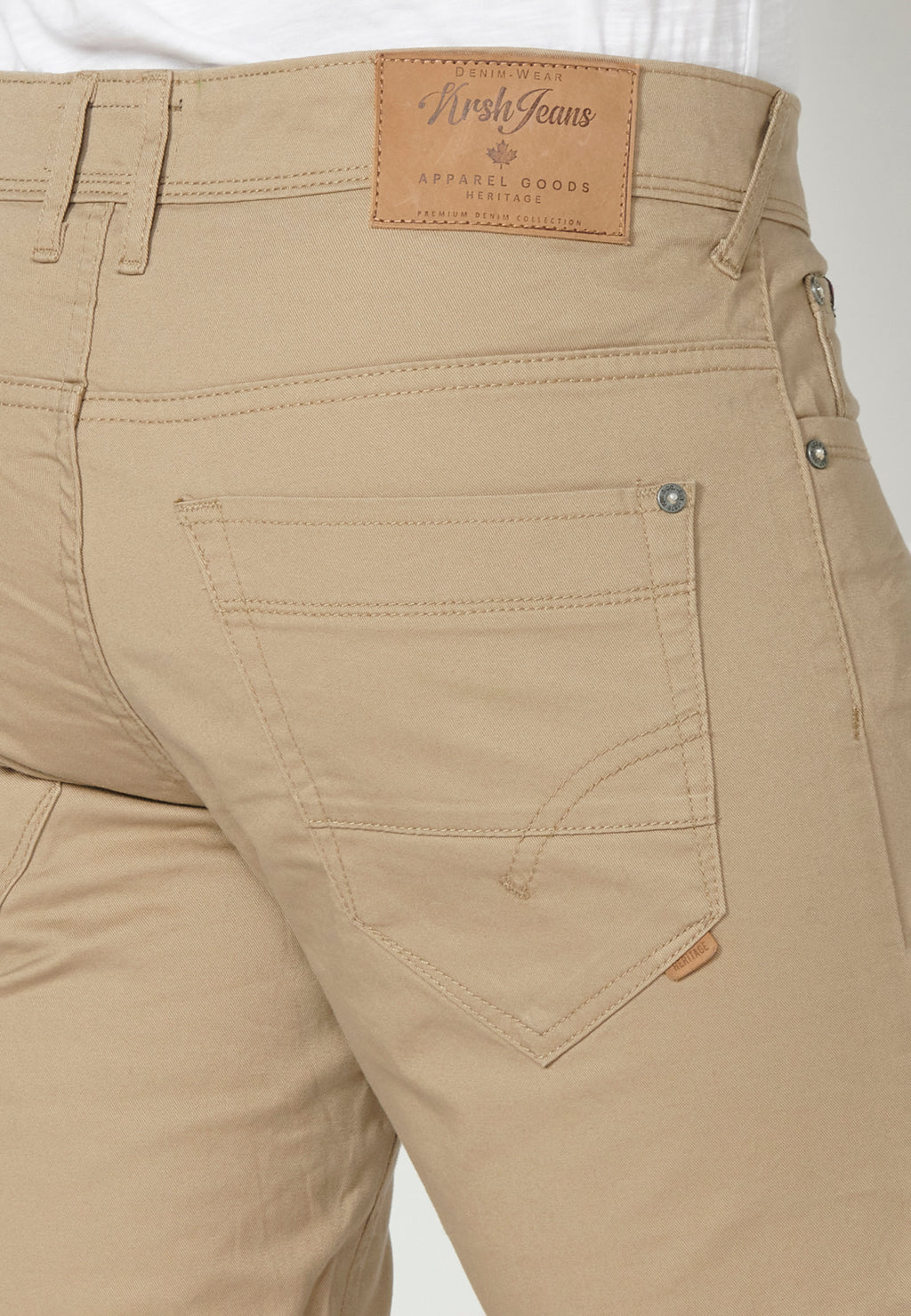 Bermuda acabat tornada 5 butxaques home camel - Koroshi 2311PS00