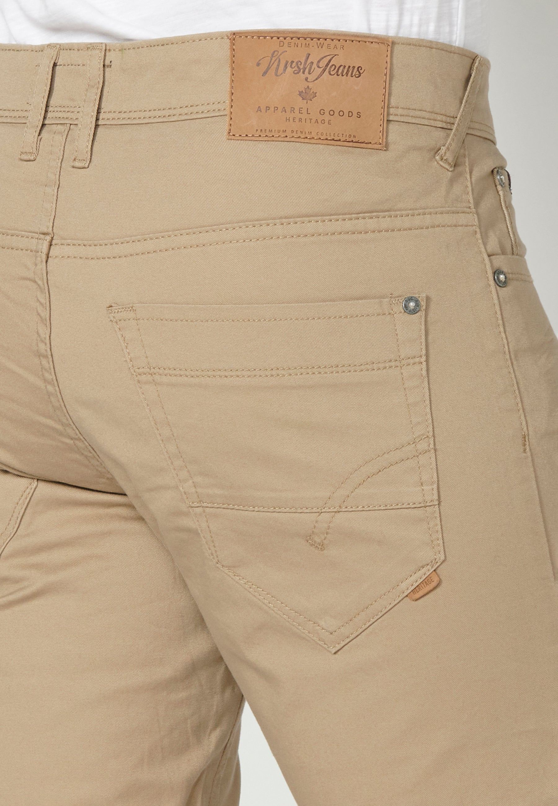 Bermuda acabat tornada 5 butxaques home camel - Koroshi 2311PS00