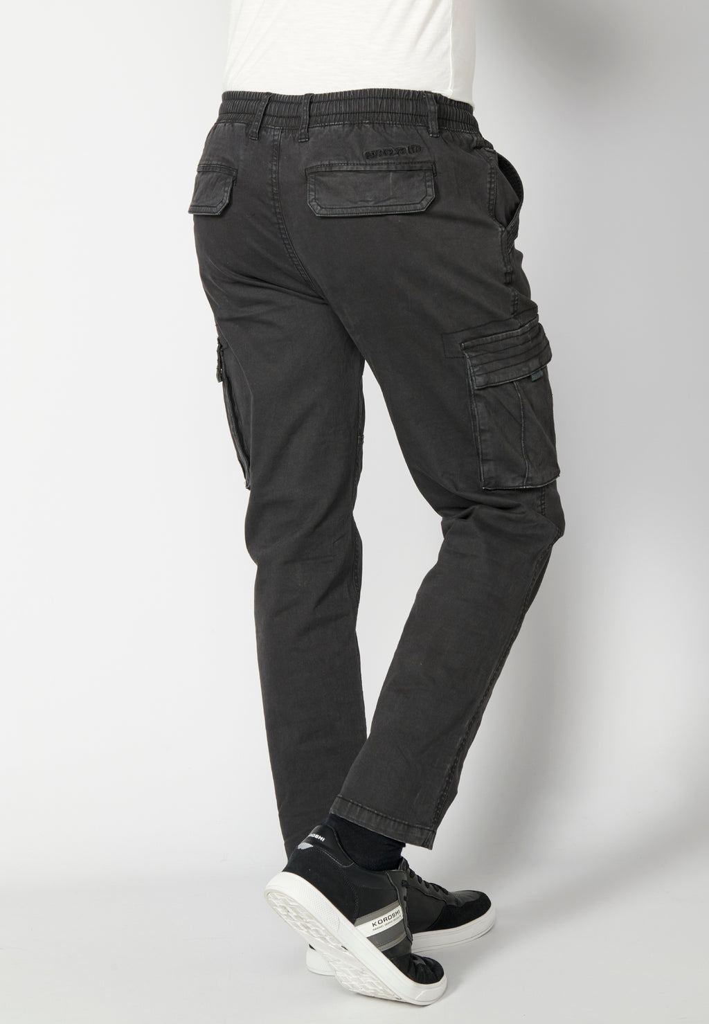 Schwarze Herren-Cargohose – Koroshi 2311PT06