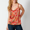 Débardeur en satin à imprimé floral pour femme | mode actuelle