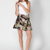 Kurzer Rock mit mehrfarbigem Blumendruck für Damen | Aktuelle Mode