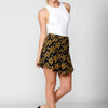 Women's floral print ruffle shorts skirt | Current Fashion