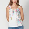 Women's Printed Cotton Sleeveless Top | Current Fashion