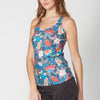 Top sin mangas con estampado floral para mujer | moda actual