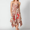 Women's Floral Print Strappy Loose Long Dress | current fashion