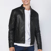 Long-sleeved bomber jacket with round neck and details on the shoulders and arms for men | Casual Clothing