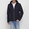 Men's Long Sleeve Hooded Collar Zip Front Jacket | Casual Clothing
