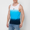 Débardeur sans manches en coton dégradé coloré pour homme | Vêtements décontractés