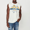 Sleeveless T-shirt with front print, for men | Casual Clothing